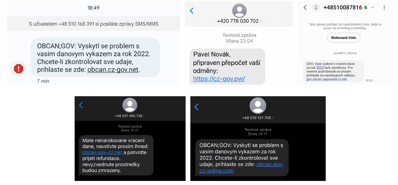 podvodné SMS